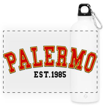 Palermo Est.1985 - Panorama Trinkflasche mit Karabiner 750 ml - Weiß - Vorne