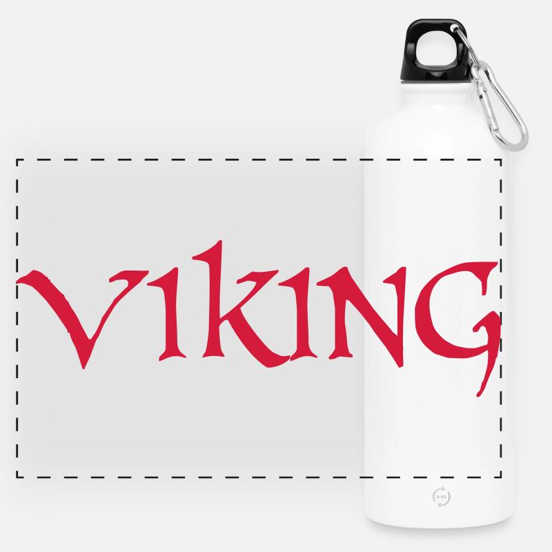 Viking - Panoramic Drinks Bottle with Carabiner 750 ml - white