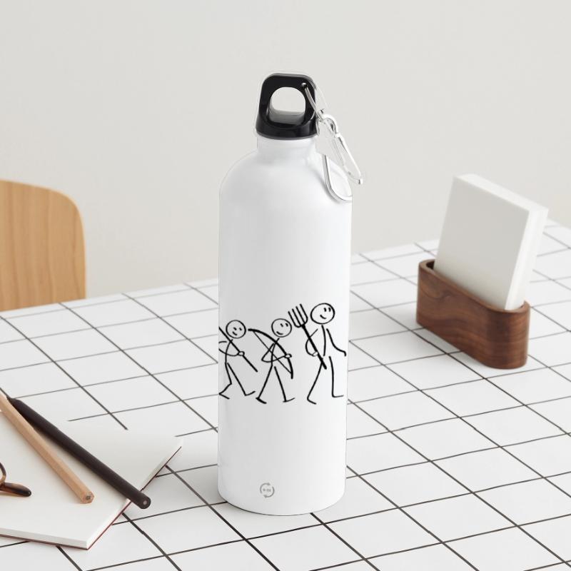 Evolution Computerarbeit Panorama Trinkflasche mit Karabiner 750 ml