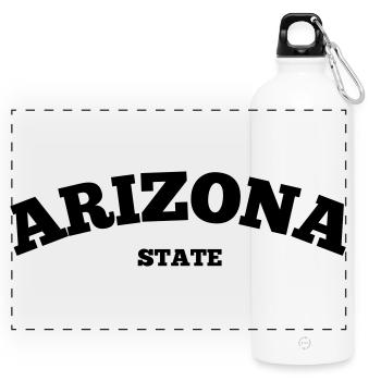 Arizona State - Panoramic Drinks Bottle with Carabiner 750 ml - white - Front