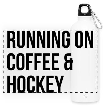 hockey - Gourde panoramique avec mousqueton 750 ml - blanc - Devant