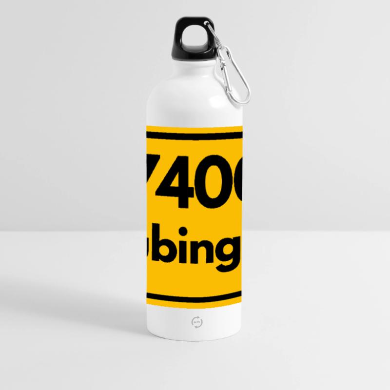 OLD POSTCODE ZIP CODE RETRO 7400 TÜBINGEN - NECKAR Panoramic Drinks Bottle with Carabiner 750 ml