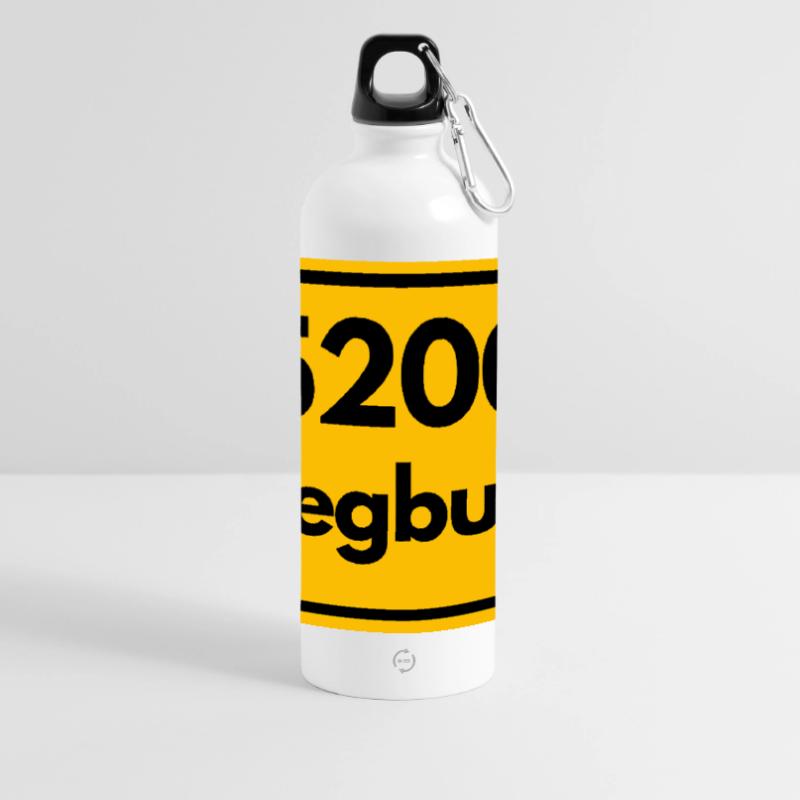 OLD POSTCODE POSTCODE RETRO SIEGBURG - RHEIN SIEG Panoramic Drinks Bottle with Carabiner 750 ml