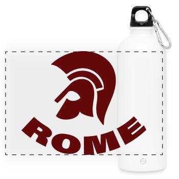 ROME - Panorama Trinkflasche mit Karabiner 750 ml - Weiß - Vorne