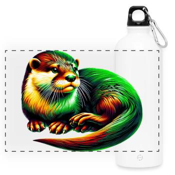 Otter - Panoramic Drinks Bottle with Carabiner 750 ml - white - Front