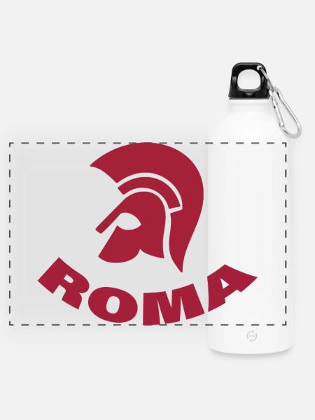 ROM - Panorama Trinkflasche mit Karabiner 750 ml - Weiß