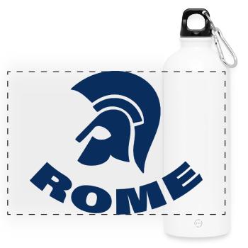 ROME - Panorama Trinkflasche mit Karabiner 750 ml - Weiß - Vorne
