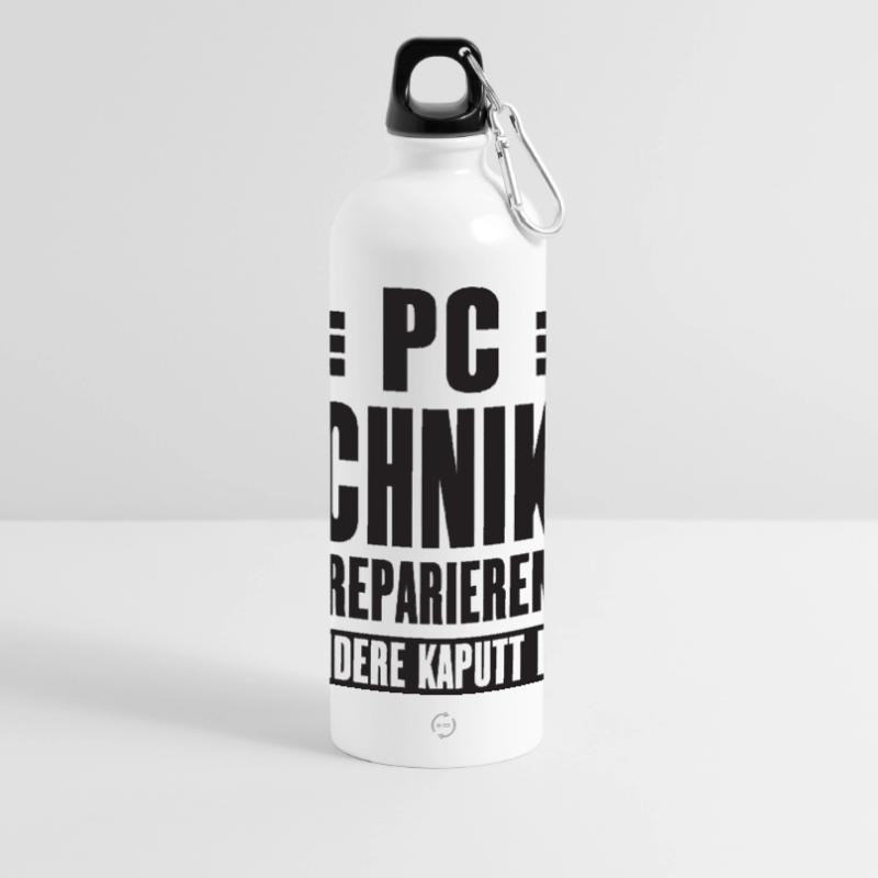 Service Technician Support Solution Quote Service PC Panoramic Drinks Bottle with Carabiner 750 ml