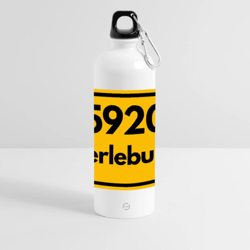OLD POSTCODE POSTCODE RETRO 5920 BERLEBURG Panoramic Drinks Bottle with Carabiner 750 ml