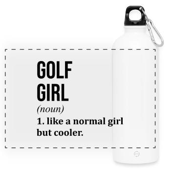 Golf - Gourde panoramique avec mousqueton 750 ml - blanc - Devant