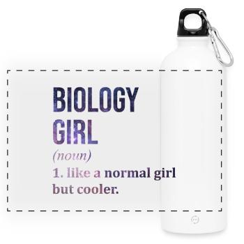 Biology - Panoramic Drinks Bottle with Carabiner 750 ml - white - Front