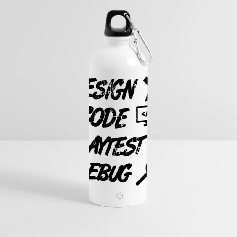 Design Code Playtest Debug Panorama Trinkflasche mit Karabiner 750 ml