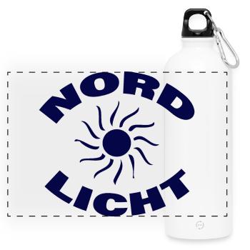 AURORA BOREALIS - Panoramic Drinks Bottle with Carabiner 750 ml - white - Front