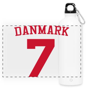 Denmark 7 Sport Design - Panoramic Drinks Bottle with Carabiner 750 ml - white - Front