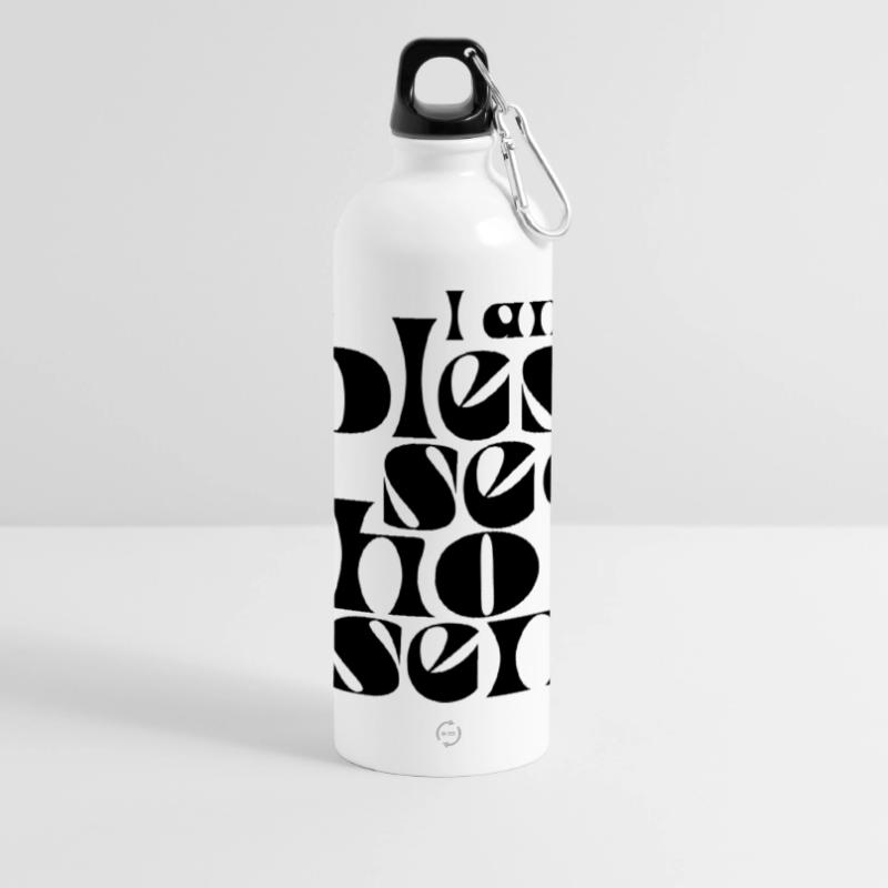 b l e s s e d & c h o s e n Panoramic Drinks Bottle with Carabiner 750 ml