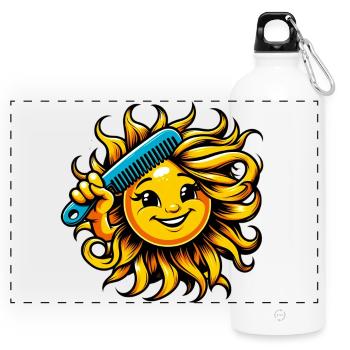 Soleil - Gourde panoramique avec mousqueton 750 ml - blanc - Devant