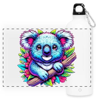 Koala - Gourde panoramique avec mousqueton 750 ml - blanc - Devant