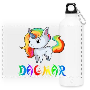 Unicorn Dagmar - Panoramic Drinks Bottle with Carabiner 750 ml - white - Front