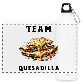 Team Quesadilla Mexico - Panoramic Drinks Bottle with Carabiner 750 ml - white - Front