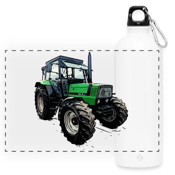 Traktor DX 4.31 - Panorama Trinkflasche mit Karabiner 750 ml - Weiß - Vorne
