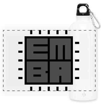 EMBA firmware analyzer - Panorama Trinkflasche mit Karabiner 750 ml - Weiß - Vorne