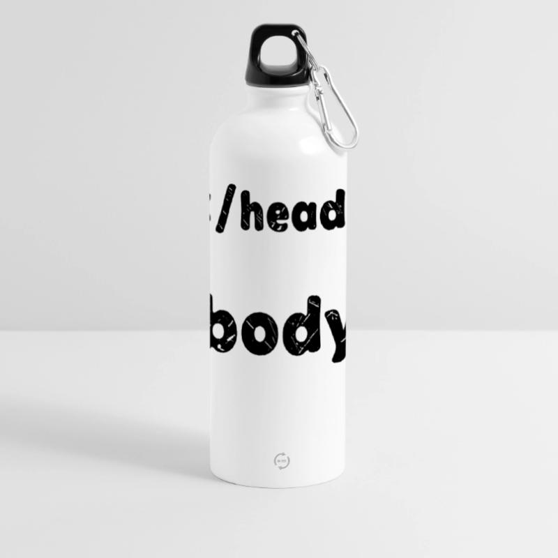 Code Developer Saying Debug Programmer Computer Panoramic Drinks Bottle with Carabiner 750 ml