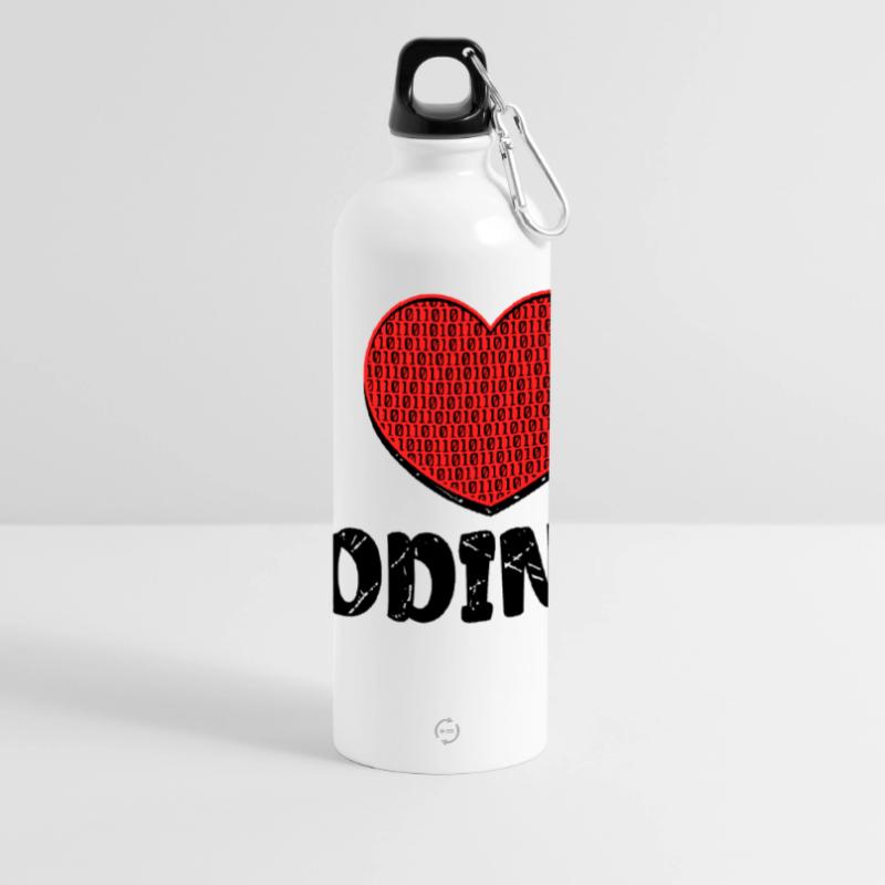 Script de code Debug Heart Statement Gourde panoramique avec mousqueton 750 ml