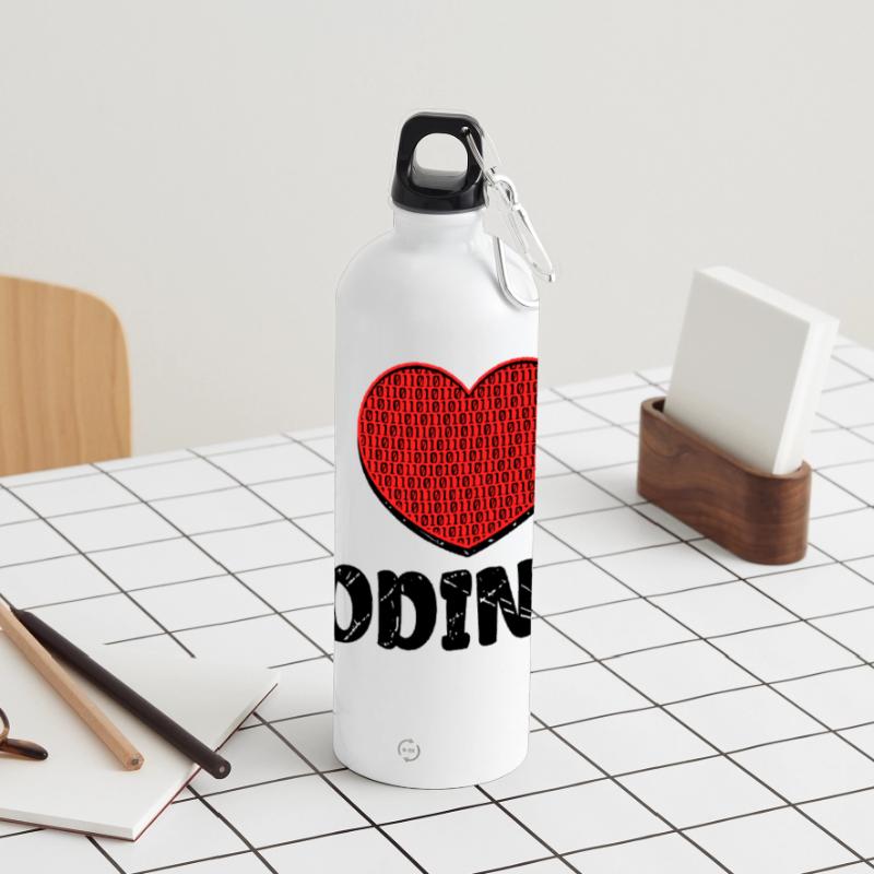 Script de code Debug Heart Statement Gourde panoramique avec mousqueton 750 ml