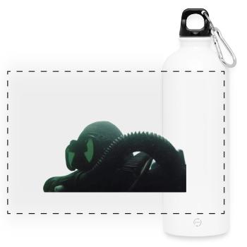 Diver - Panoramic Drinks Bottle with Carabiner 750 ml - white - Front