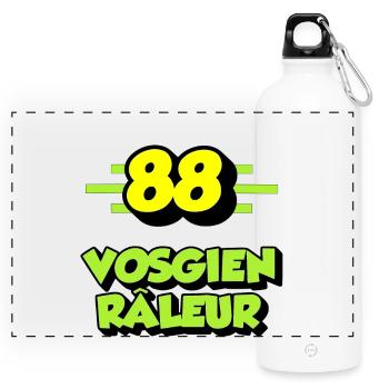 Vosgien râleur - Gourde panoramique avec mousqueton 750 ml - blanc - Devant