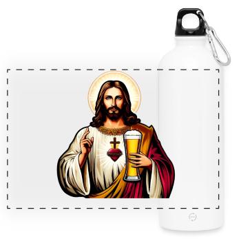 Sacred Heart Beer Saint - Gourde panoramique avec mousqueton 750 ml - blanc - Devant