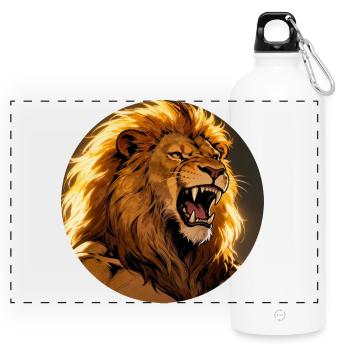 Roaring Lion Blaze - Panoramic Drinks Bottle with Carabiner 750 ml - white - Front