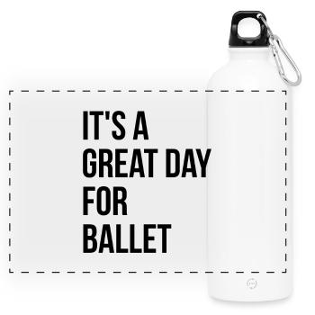 ballet - Gourde panoramique avec mousqueton 750 ml - blanc - Devant