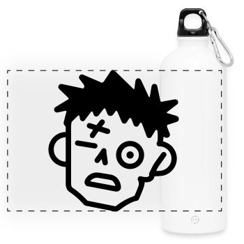 zombie - Panoramic Drinks Bottle with Carabiner 750 ml - white - Front