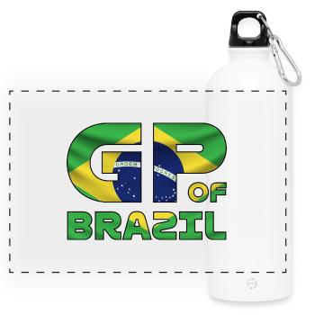 brazil_gp - Panorama Trinkflasche mit Karabiner 750 ml - Weiß - Vorne