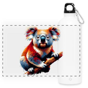 Koala - Panoramic Drinks Bottle with Carabiner 750 ml - white - Front