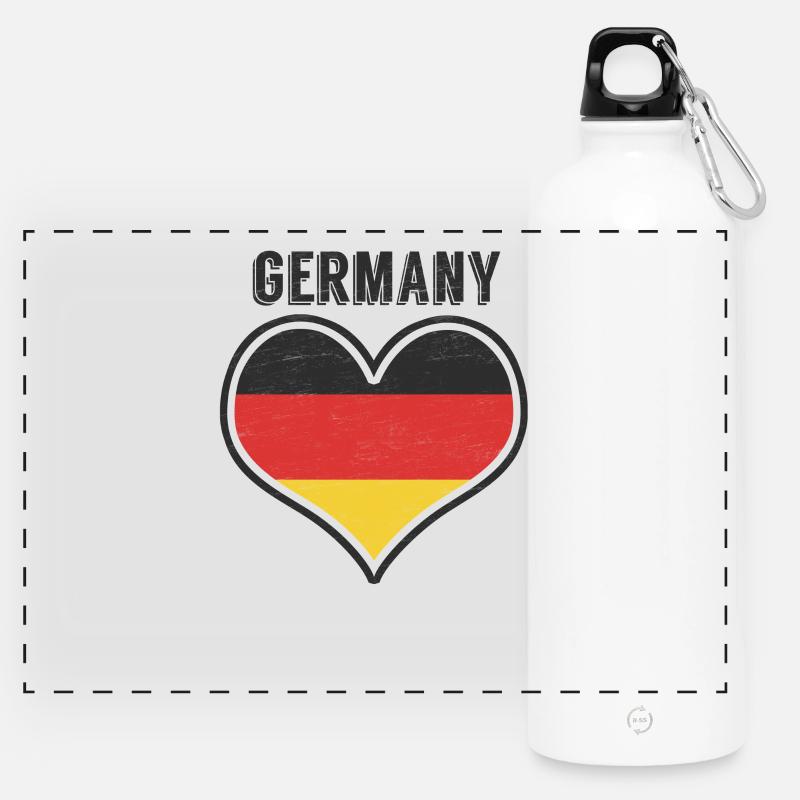 Germany - Gourde panoramique avec mousqueton 750 ml - blanc