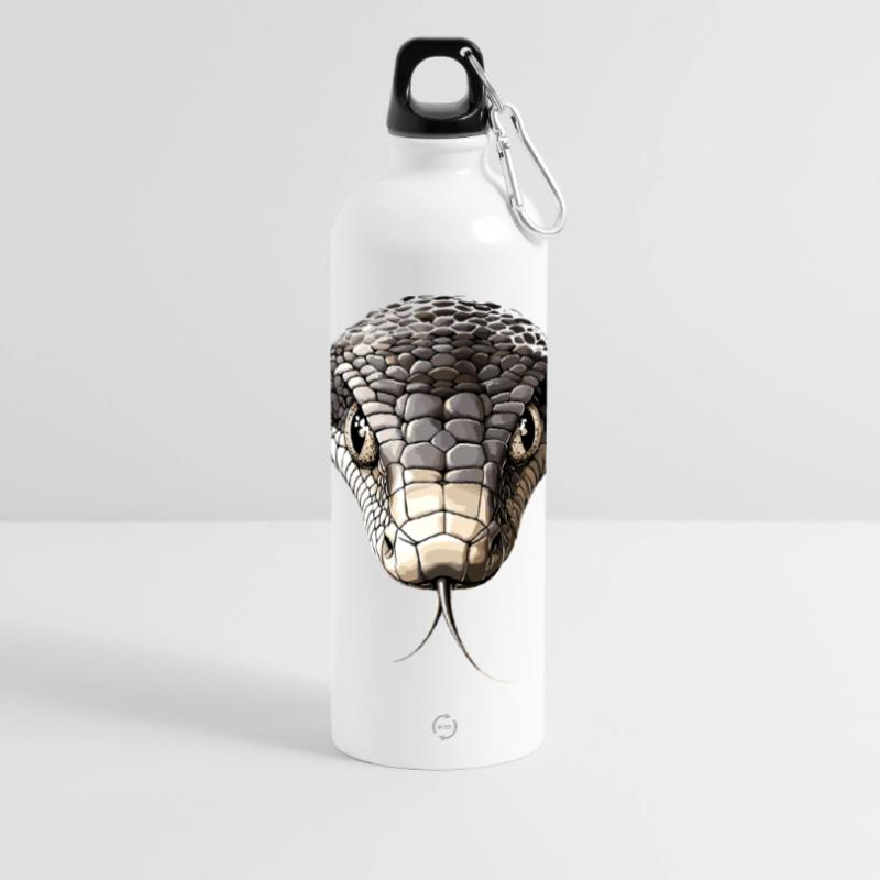 Serpent Python Cobra Mamba Serpent à sonnettes Serpent Gourde panoramique avec mousqueton 750 ml