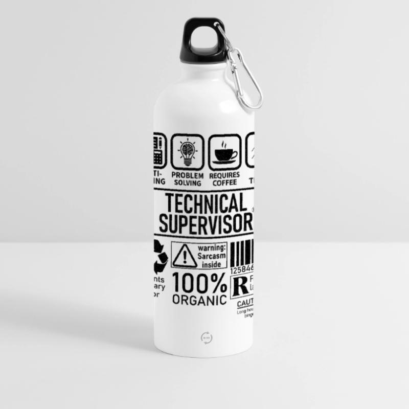 Technical Supervisor multi tasking problem solving Panorama Trinkflasche mit Karabiner 750 ml