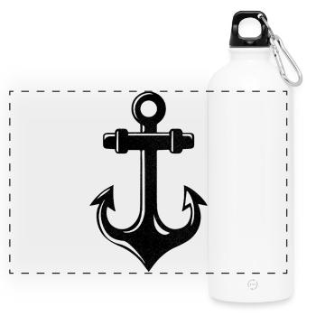 Cruise Ship Trip - Panoramic Drinks Bottle with Carabiner 750 ml - white - Front