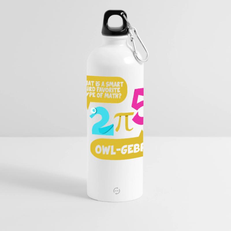 Math Math Math Professeur de mathématiques Mathématicien Gourde panoramique avec mousqueton 750 ml