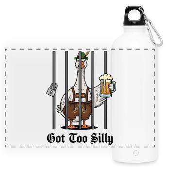 Silly Goose Prost - Gourde panoramique avec mousqueton 750 ml - blanc - Devant