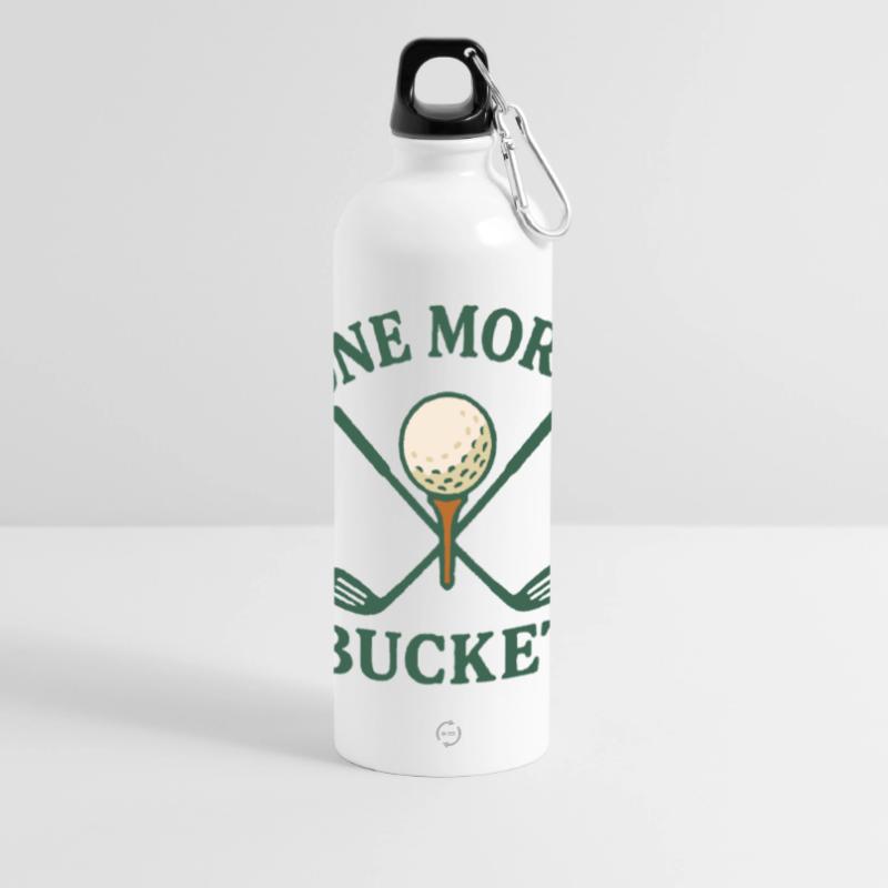 Ein weiterer Eimer Golfschläger Fun Design Panorama Trinkflasche mit Karabiner 750 ml