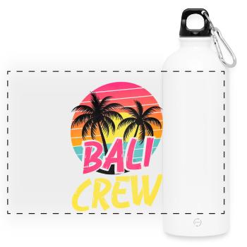 Équipage de Bali - Gourde panoramique avec mousqueton 750 ml - blanc - Devant