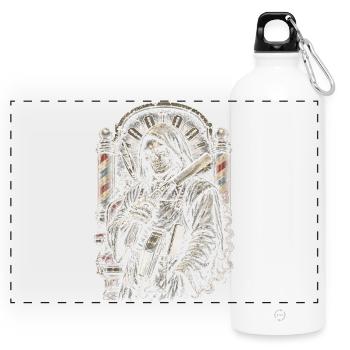 Barber Barbier - Gourde panoramique avec mousqueton 750 ml - blanc - Devant