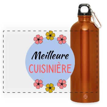 MAMIE - Gourde panoramique avec mousqueton 750 ml - orange - Devant