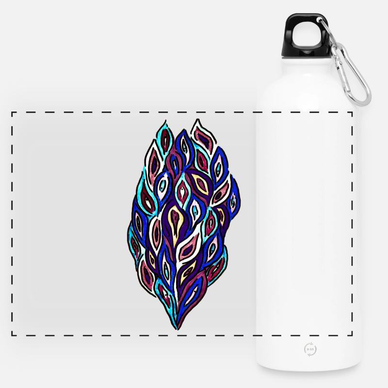 Vulvas - Panoramic Drinks Bottle with Carabiner 750 ml - white