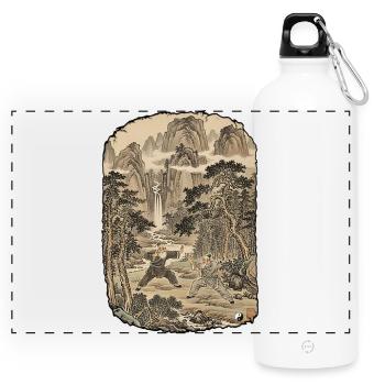 Tradición del Kung Fu - Botella panorámica con mosquetón 750 ml - blanco - delante