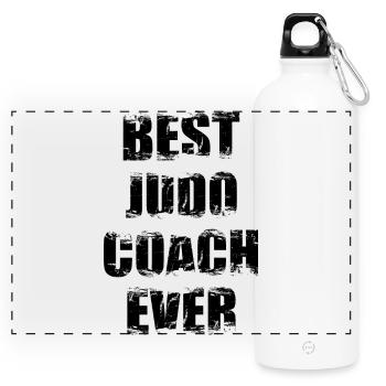 Judo Trainer - Panoramic Drinks Bottle with Carabiner 750 ml - white - Front