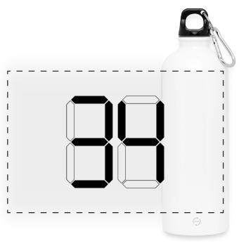 NUMÉRO 34 Trente-quatre Cadeaux Numériques - Gourde panoramique avec mousqueton 750 ml - blanc - Devant